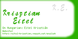krisztian eitel business card